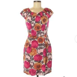 EUC BCBGMaxAzria Begonia Silk Sheath Dress